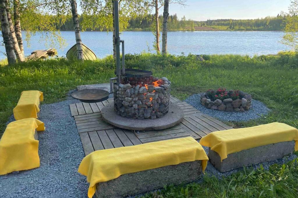 Viihtyisae Kolmio Jaerven Rannalla Haapavesi Luaran gambar